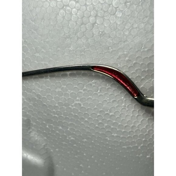 Vintage Anthony Martin Stephanie Eyeglass Frames Pink Red Metal Arms 52/16/130 - Picture 6 of 13